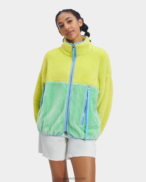 verde vibrante/hierba 00NF2283 UGG mujer chaqueta sherpa marlene ii