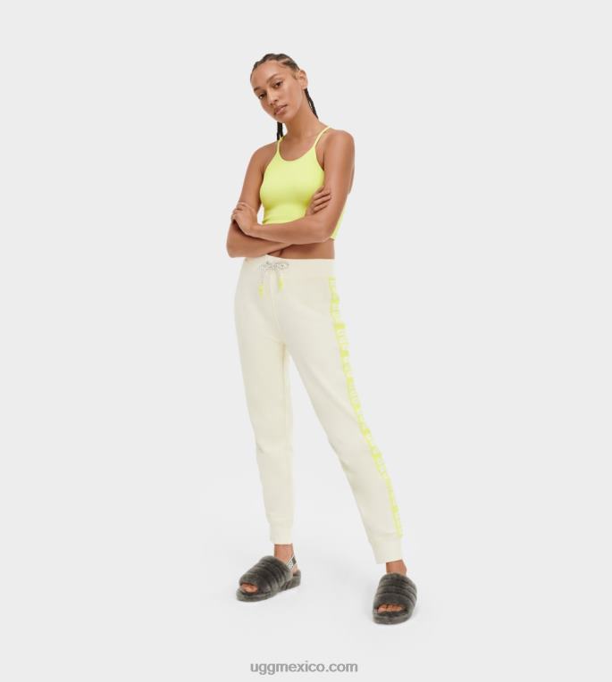 blanco/amarillo lima 00NF120 UGG mujer pantalones de chándal de ensueño
