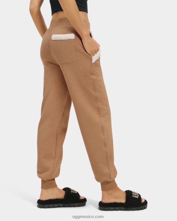camello de brezo 00NF1247 UGG mujer pantalón de vellón reforzado daylin