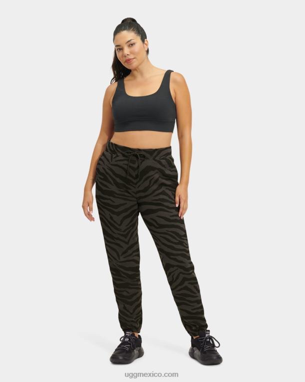 cebra negra 00NF1317 UGG mujer daniella pantalón de chándal cebra
