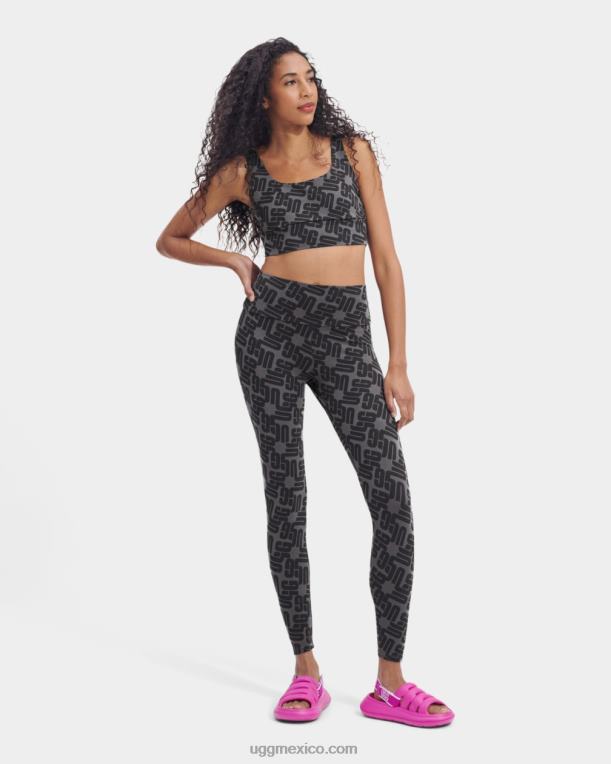 monograma gráfico negro 00NF2056 UGG mujer legging saylor monograma