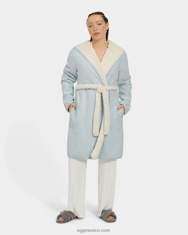 piscina azul brezo 00NF2221 UGG mujer bata reversible portula