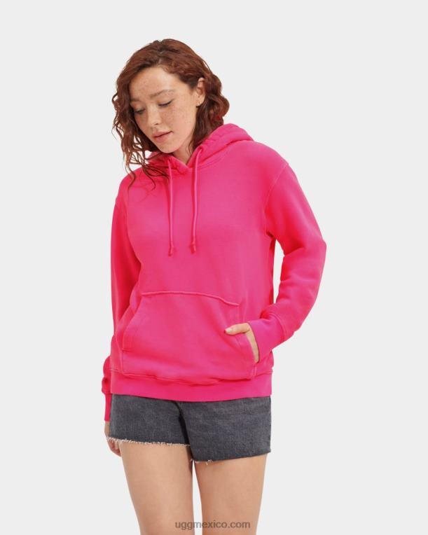 Rosa neón 00NF2276 UGG mujer sudadera con capucha