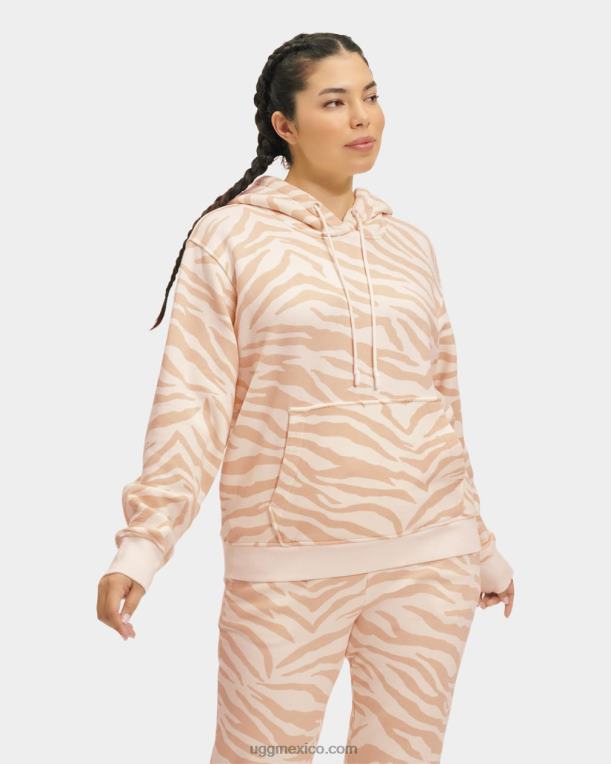 cebra blanca 00NF93 UGG mujer tatiana sudadera con capucha cebra