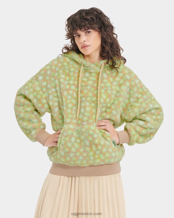 edamame manchado 00NF1282 UGG mujer sudadera con capucha sherpa loyra