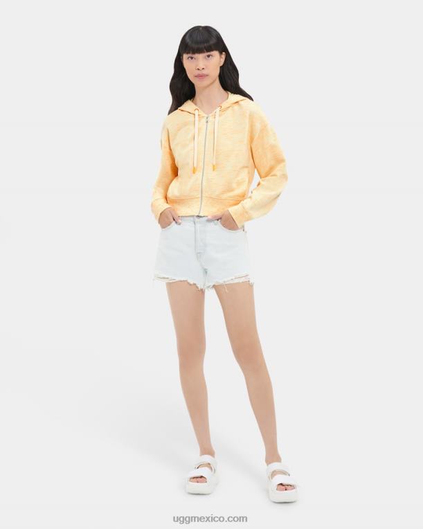 mezcla de neón amarillo 00NF1141 UGG mujer camari sudadera con capucha melange