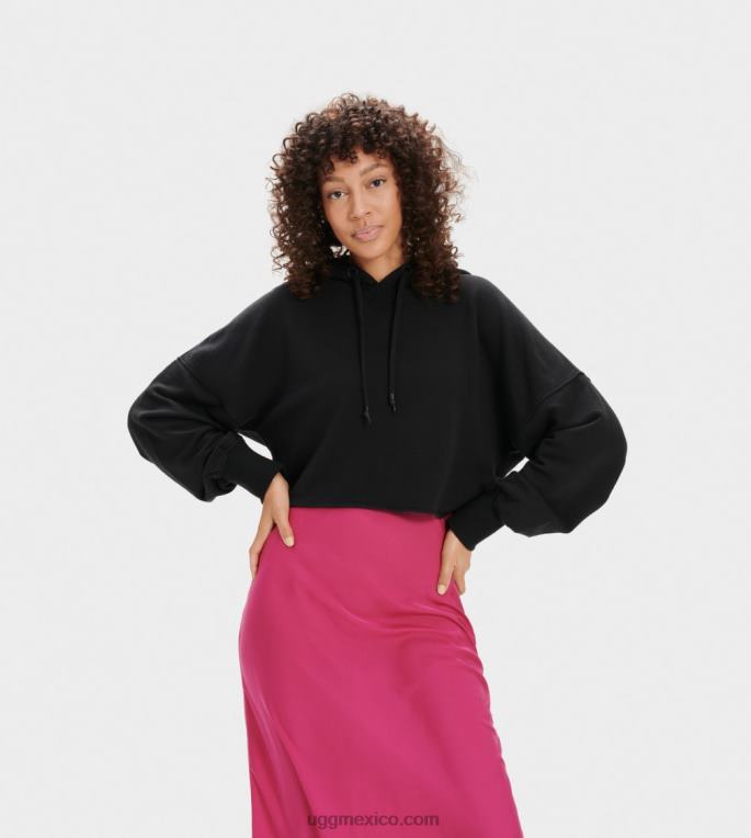 negro 00NF1294 UGG mujer sudadera corta keira