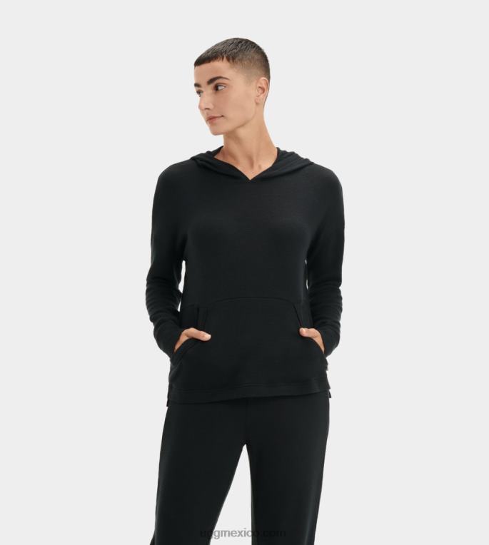 negro 00NF1331 UGG mujer sudadera con capucha elettra