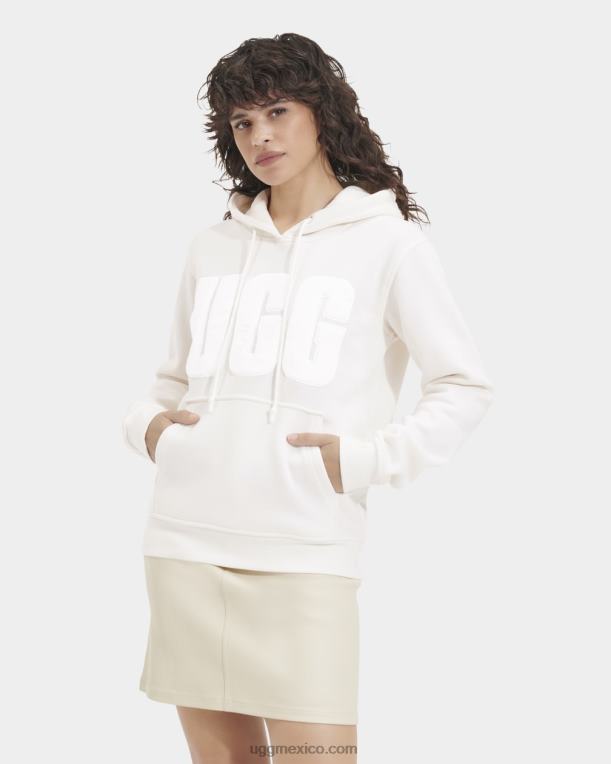 nimbo 00NF901 UGG mujer sudadera con capucha y logo fuzzy