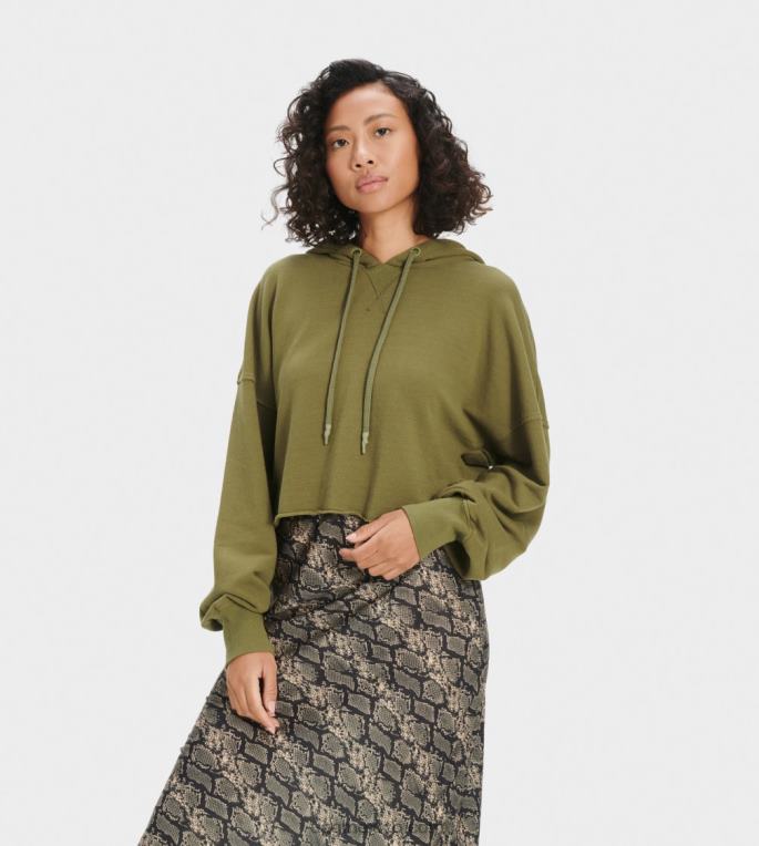 olivo silvestre 00NF1293 UGG mujer sudadera corta keira