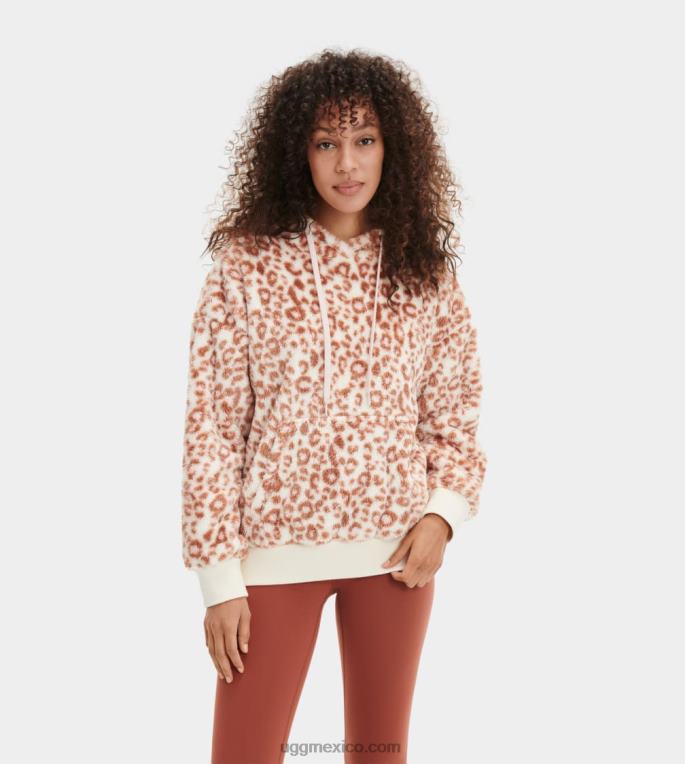 pantera blanca 00NF1281 UGG mujer sudadera con capucha sherpa loyra