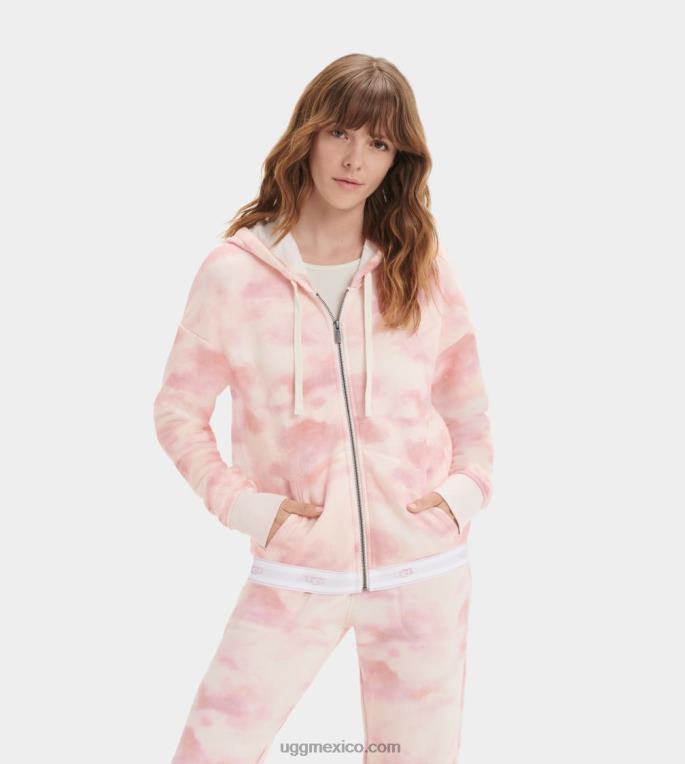 teñido anudado flor de loto 00NF2242 UGG mujer sena sudadera con cremallera