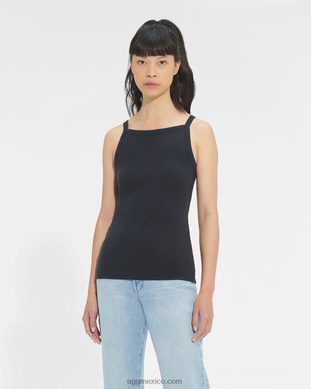 negro 00NF1210 UGG mujer camiseta sin mangas de canalé rory
