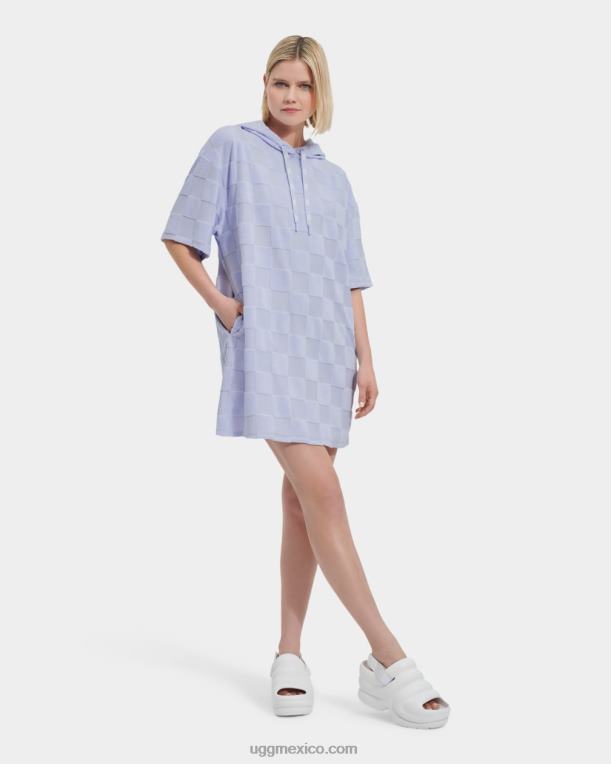 niebla del océano 00NF873 UGG mujer vestido kassey con capucha a cuadros
