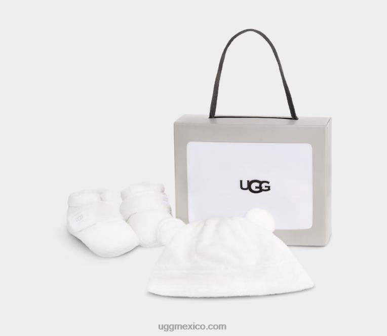 blanco de blanco 00NF2034 UGG bebé bixbee y gorro