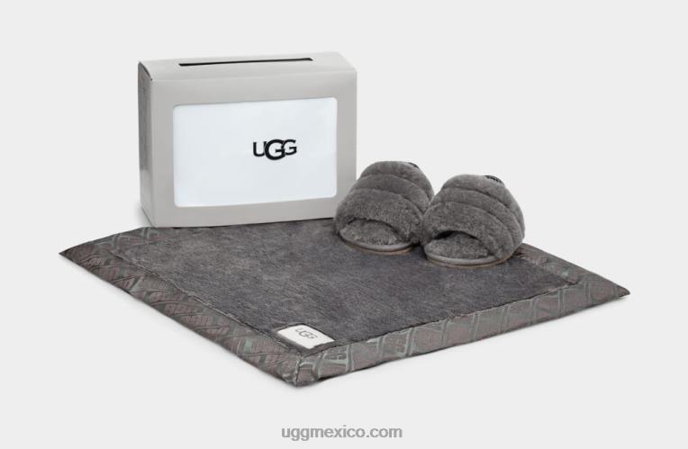 carbón 00NF2215 UGG bebé pelusa, sí, diapositiva y amor