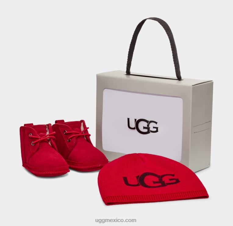 rojo samba 00NF337 UGG bebé neumel y gorro