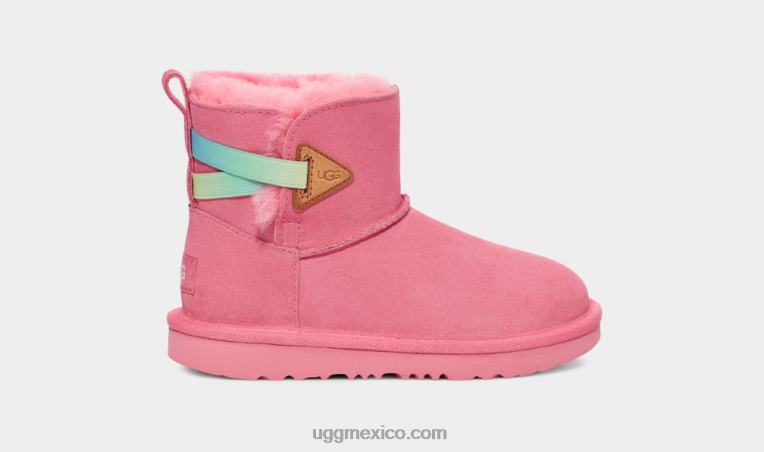 rosa rosa arcoiris 00NF253 UGG niños mini bailey flex arcoiris