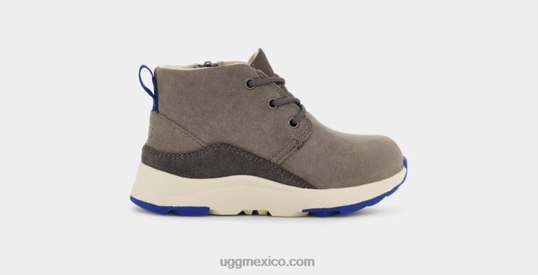 carbón/cuero azul clásico 00NF2214 UGG niños pequeños canoa iii tiempo