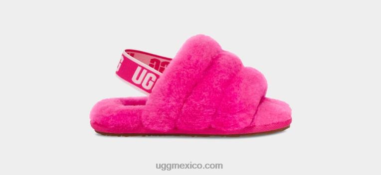 rosa de roca 00NF1979 UGG niños pequeños pelusa, sí, diapositiva