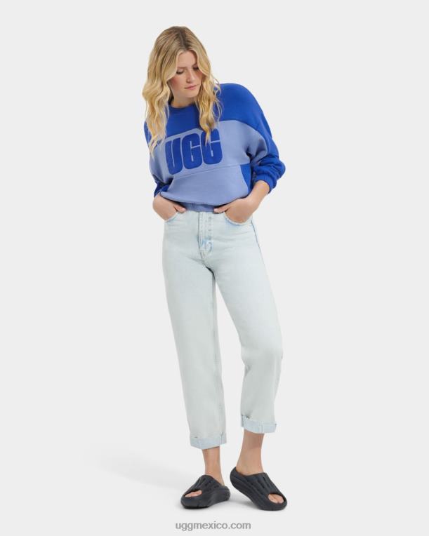 lago estrellado/azul 00NF2163 UGG mujer jersey corto aryia bloqueado