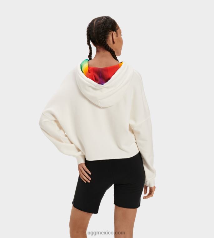 lentejuelas arcoiris 00NF125 UGG todos los géneros orgullo keira sudadera con capucha corta