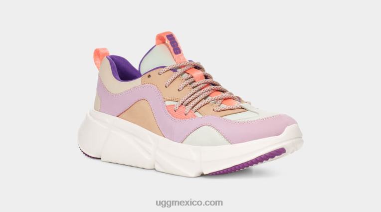 lila multi 00NF855 UGG mujer cuero encaje calle