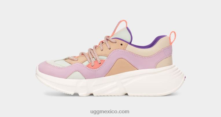 lila multi 00NF855 UGG mujer cuero encaje calle