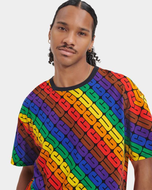 logotipo del arco iris 00NF1191 UGG todos los géneros orgullo de la camiseta extragrande de toni