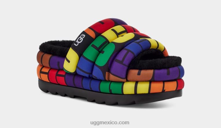 logotipo del arco iris 00NF604 UGG mujer diapositiva de orgullo