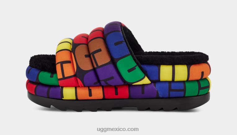 logotipo del arco iris 00NF604 UGG mujer diapositiva de orgullo