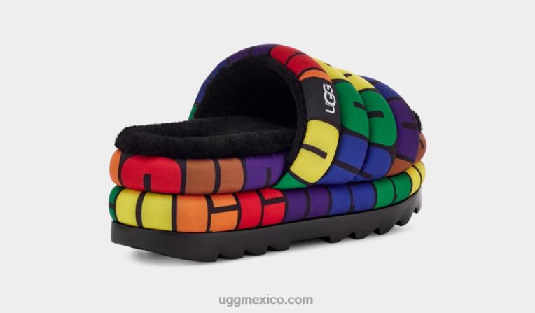 logotipo del arco iris 00NF604 UGG mujer diapositiva de orgullo