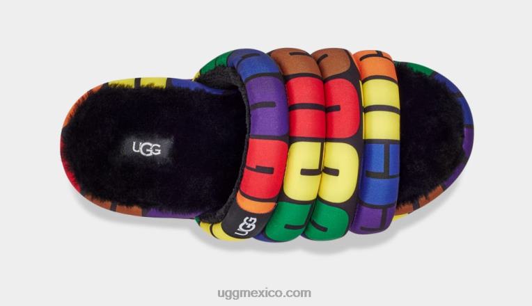 logotipo del arco iris 00NF604 UGG mujer diapositiva de orgullo