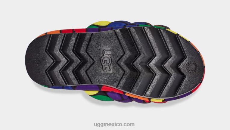 logotipo del arco iris 00NF604 UGG mujer diapositiva de orgullo