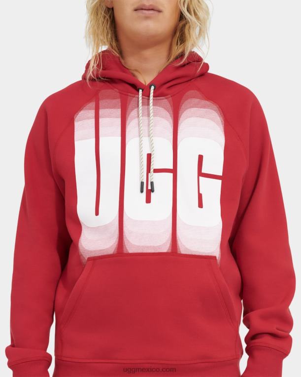 longitud de onda roja samba 00NF1879 UGG hombres longitud de onda de la sudadera con capucha terrance