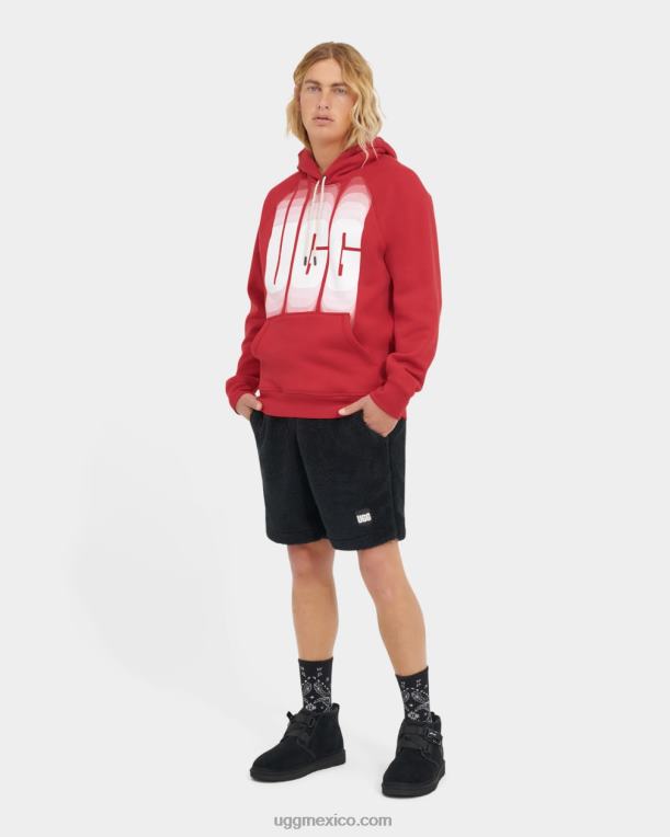 longitud de onda roja samba 00NF1879 UGG hombres longitud de onda de la sudadera con capucha terrance