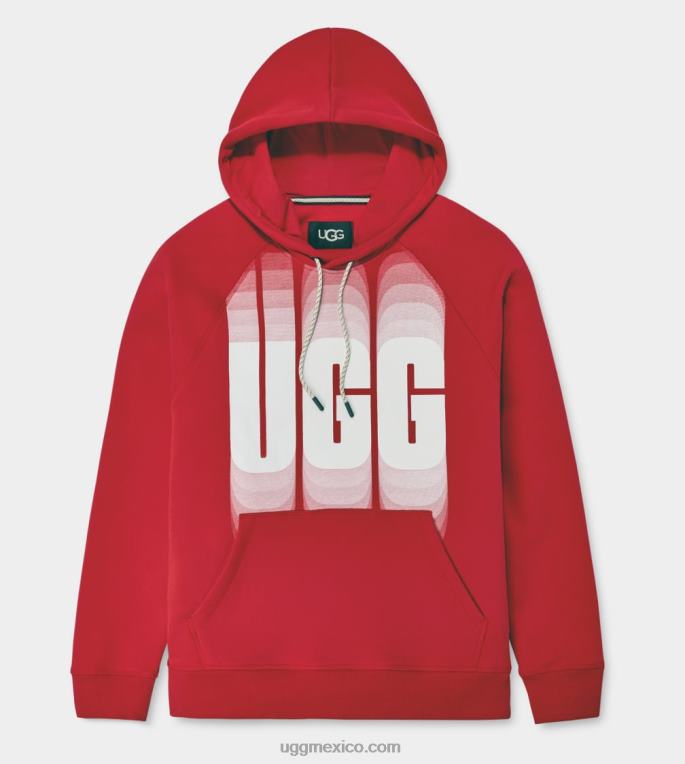 longitud de onda roja samba 00NF1879 UGG hombres longitud de onda de la sudadera con capucha terrance