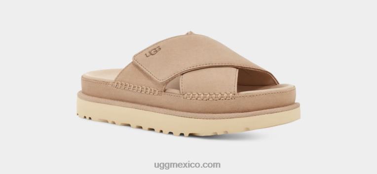 madera a la deriva 00NF437 UGG mujer tobogán cruzado goldenstar