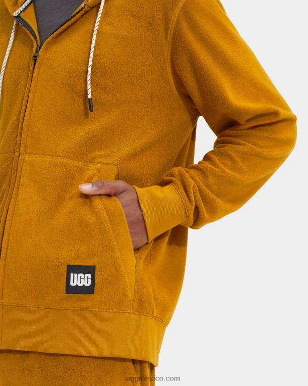 madera de teca 00NF283 UGG hombres forster sudadera con cremallera completa