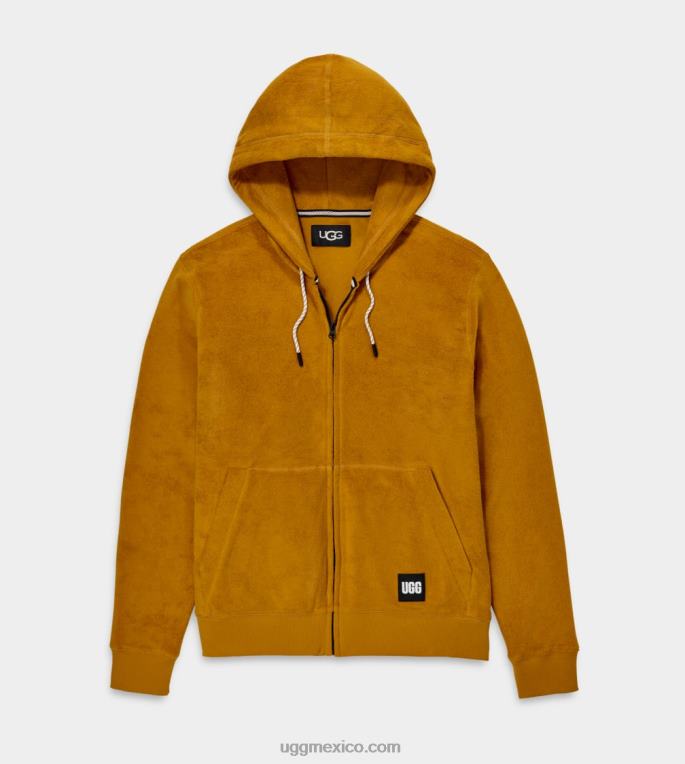 madera de teca 00NF283 UGG hombres forster sudadera con cremallera completa