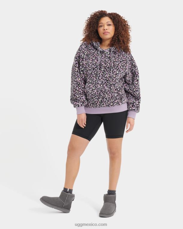 manchas negras 00NF1283 UGG mujer sudadera con capucha sherpa loyra