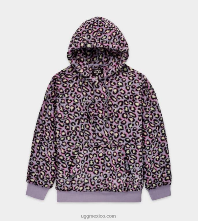 manchas negras 00NF1283 UGG mujer sudadera con capucha sherpa loyra