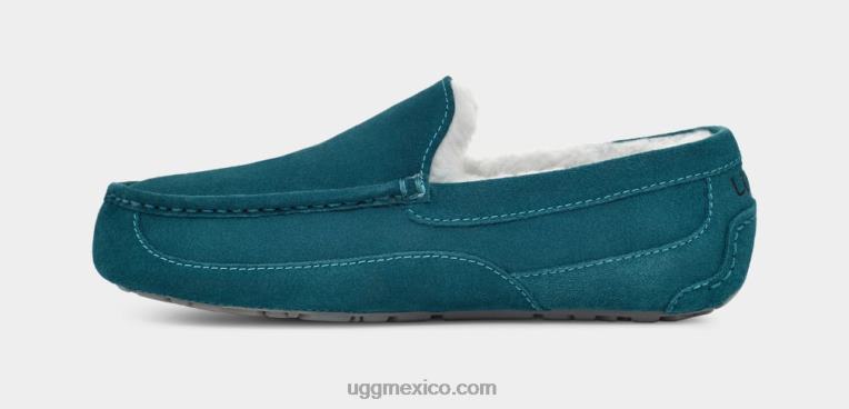 marina azul 00NF1424 UGG hombres zapatilla ascot