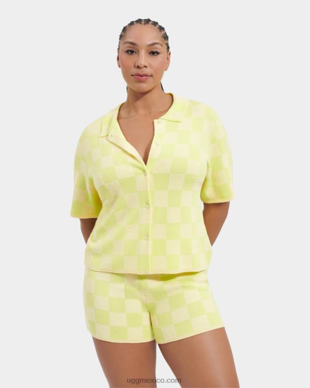 nido de abeja/verde vibrante