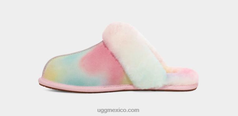 mezcla de arcoiris 00NF351 UGG mujer Scuffette II acuarelas