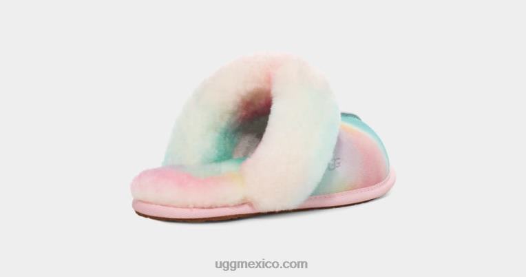 mezcla de arcoiris 00NF351 UGG mujer Scuffette II acuarelas