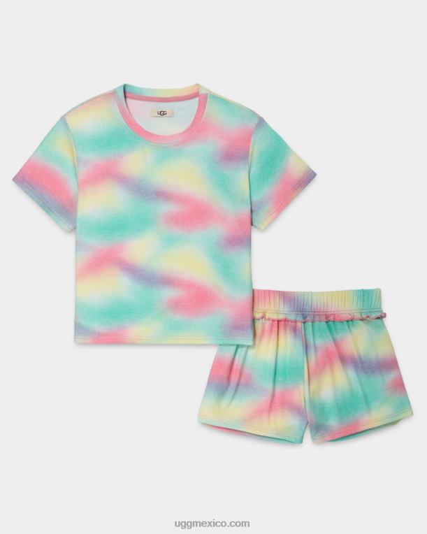 mezcla de arcoiris 00NF864 UGG mujer conjunto aniyah