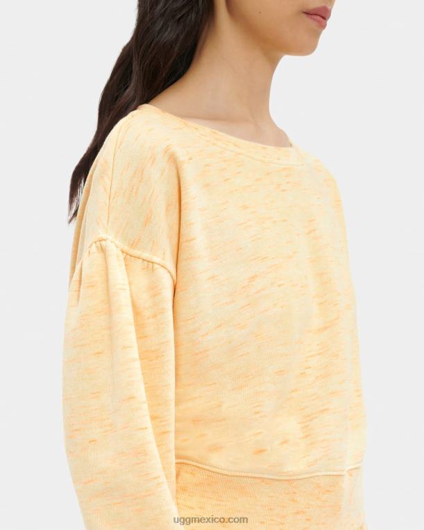 mezcla de neón amarillo 00NF1138 UGG mujer mezcla de cuello redondo de tenley