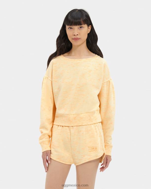 mezcla de neón amarillo 00NF1138 UGG mujer mezcla de cuello redondo de tenley