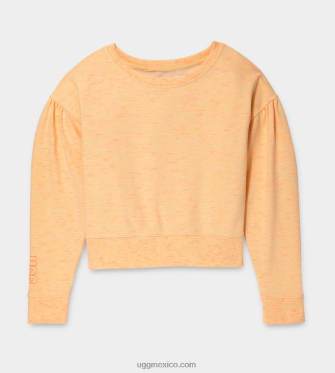 mezcla de neón amarillo 00NF1138 UGG mujer mezcla de cuello redondo de tenley